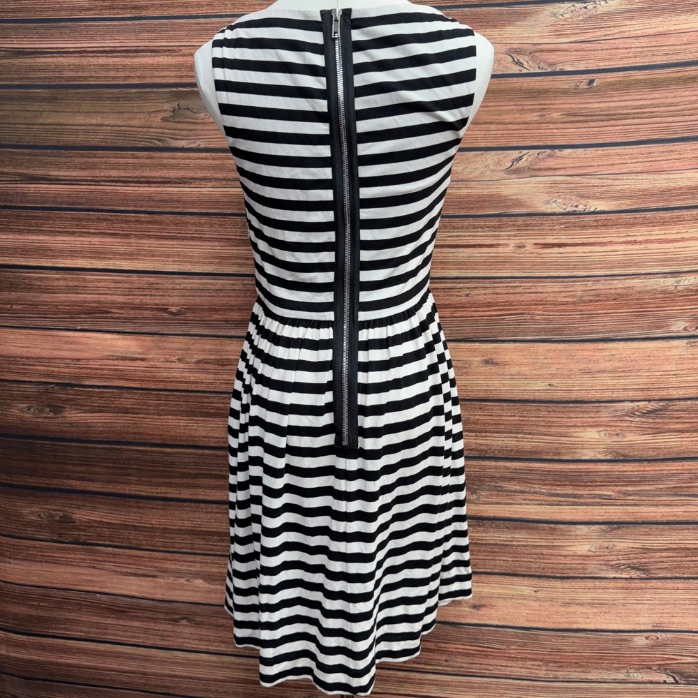 Betsey Johnson Striped Bow Cutout Mini Dress Size 4 Y2K Pinup - Picture 4 of 13